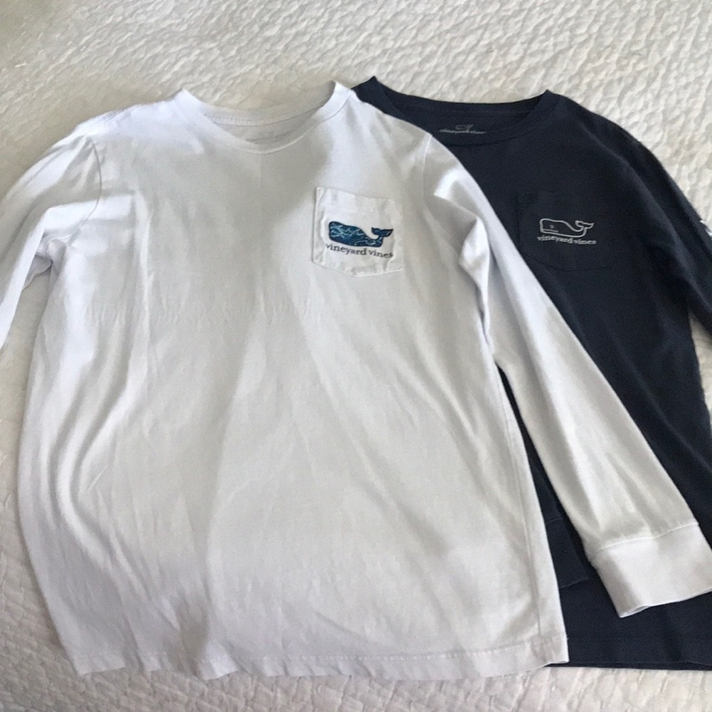 GUC 2 Vineyard Vines long sleeve tees youth size Small (8-10)